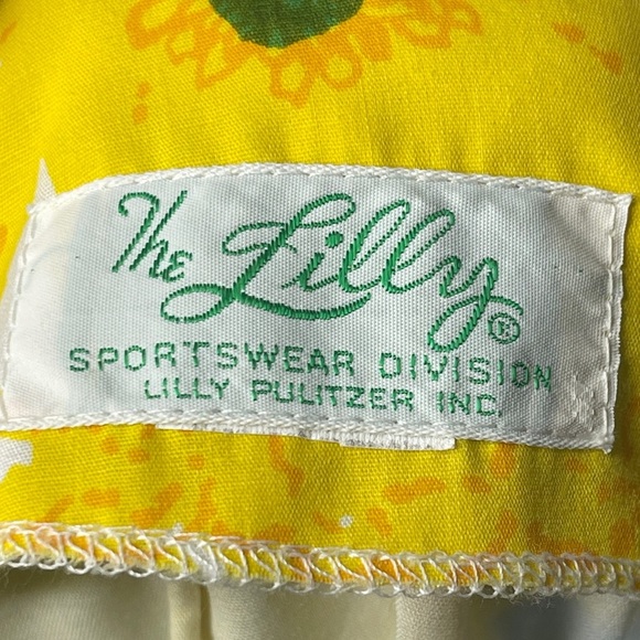 Vintage Lilly Pulitzer Floral 1960's A-line Skirt Braided Fabric Detail Rare - Picture 3 of 8